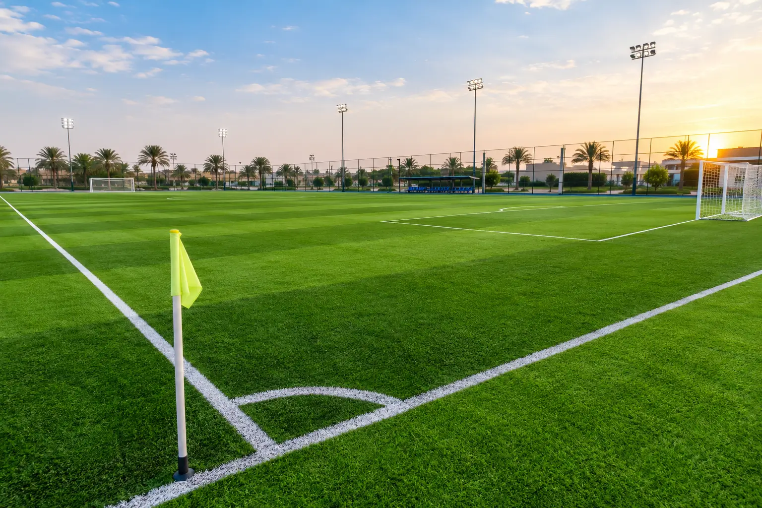 تجهيز وصيانة الملاعب